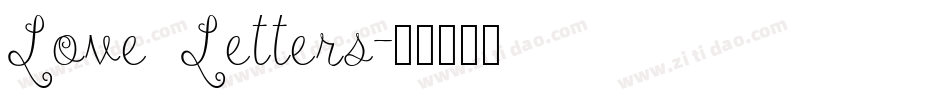 Love Letters字体转换